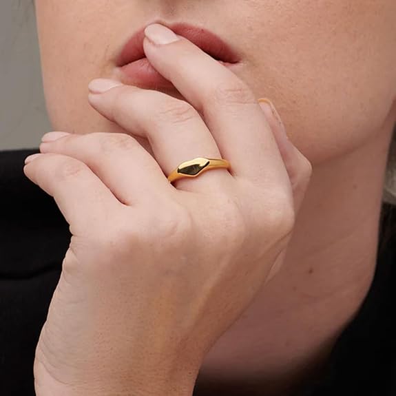 Women's 18K Gold-Plated Finger Ring | Gifts For Girlfriend | Gift For Women & Girls