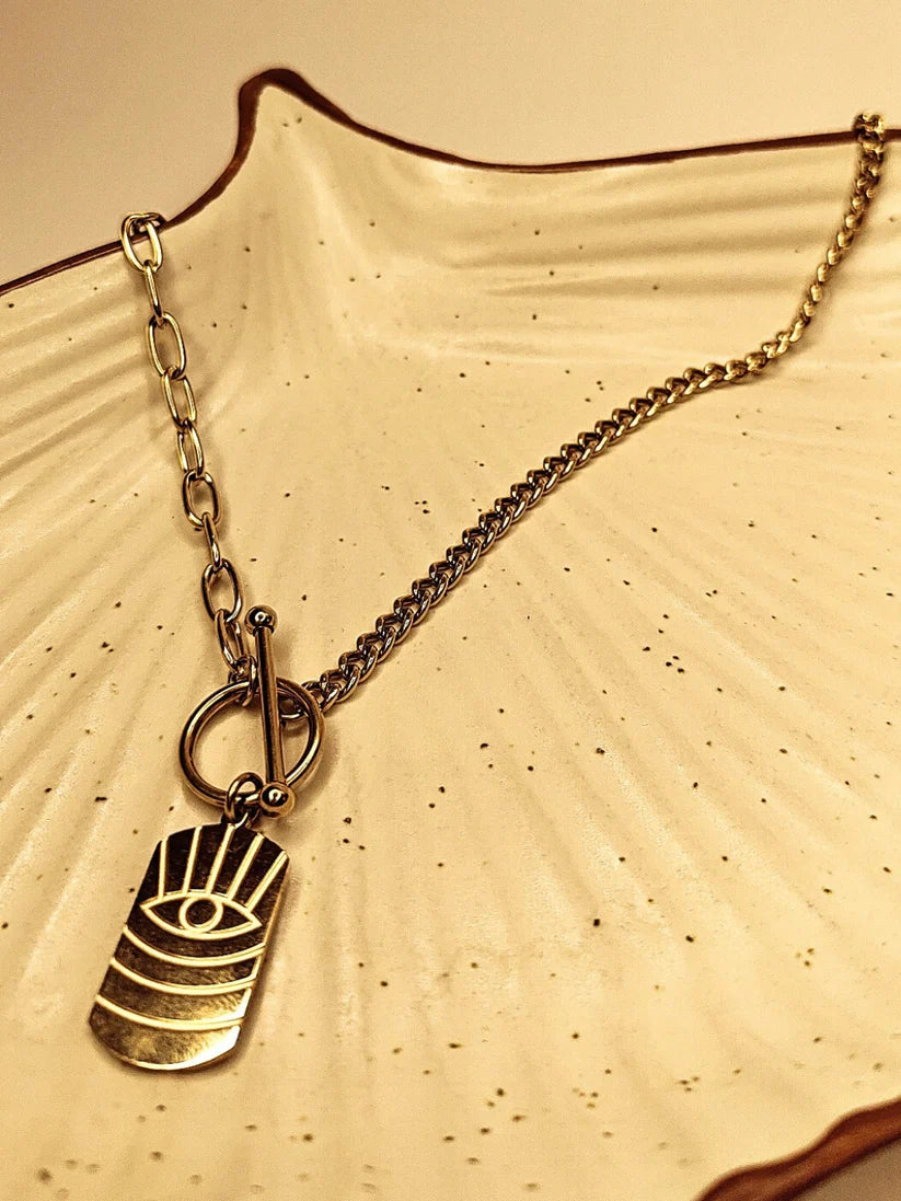 Evil Eye Gold Neckpiece