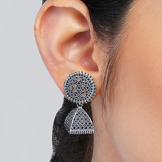 Fashion Frill Earrings For Women Floral Vintage Design Traditional Drop Jhumke For Women Girls Love Gifts 12 Pair of Earrings