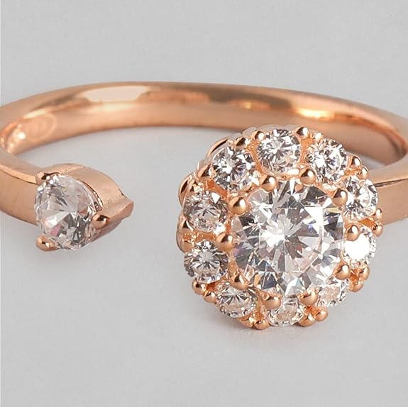 Sterling Silver Heart CZ Ring | Gift for Women & Girls | With Certificate of Authenticity