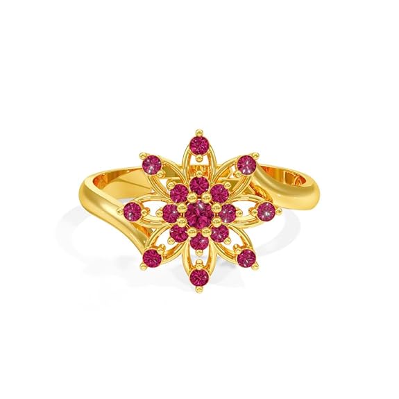 Sterling Silver 18K Gold and Rose Gold Plated Ethereal Bloom Ring | Gift for Women and Girls