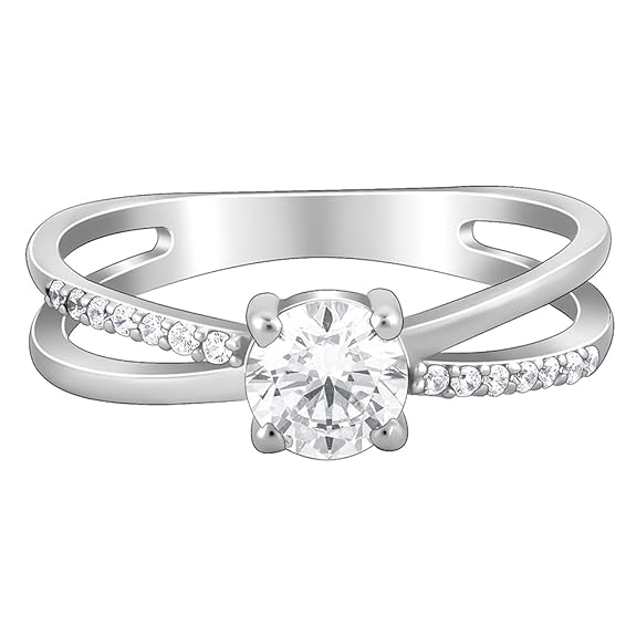 Silver Glittering Ring,Fixed Size| Gifts for Women and Girls