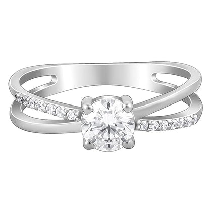 Silver Glittering Ring,Fixed Size| Gifts for Women and Girls