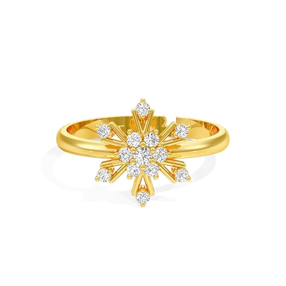 Sterling Silver 18K Gold and Rose Gold Plated Luminous Bloom Ring | Gift for Women and Girls