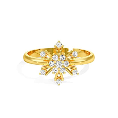 Sterling Silver 18K Gold and Rose Gold Plated Luminous Bloom Ring | Gift for Women and Girls