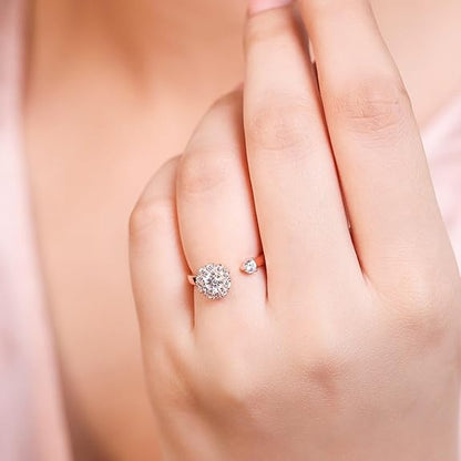 Sterling Silver Heart CZ Ring | Gift for Women & Girls | With Certificate of Authenticity