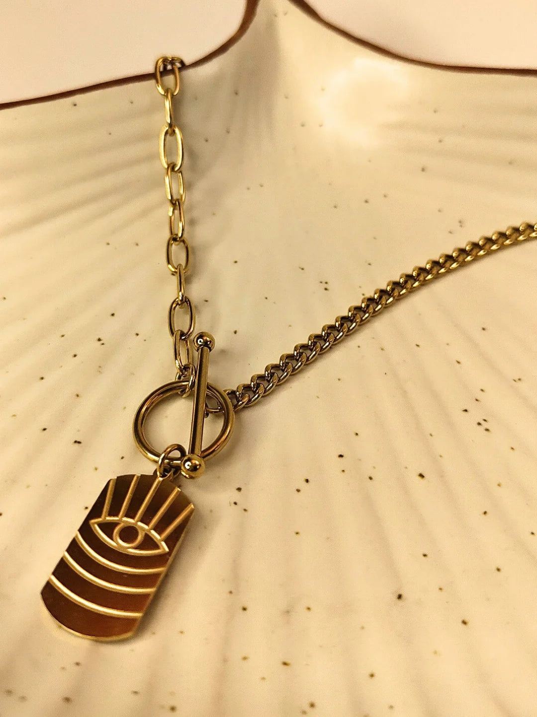 Evil Eye Gold Neckpiece