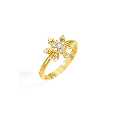 Sterling Silver 18K Gold and Rose Gold Plated Luminous Bloom Ring | Gift for Women and Girls