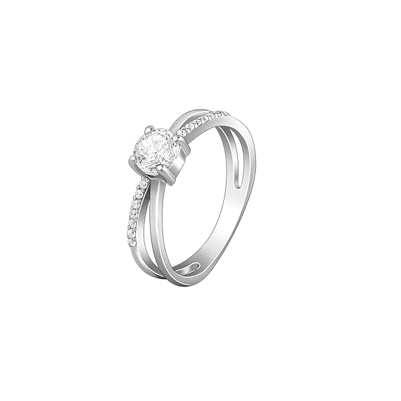 Silver Glittering Ring,Fixed Size| Gifts for Women and Girls