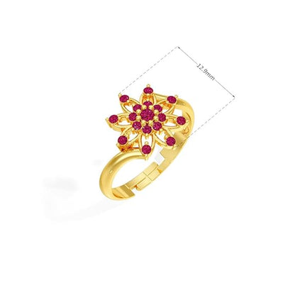 Sterling Silver 18K Gold and Rose Gold Plated Ethereal Bloom Ring | Gift for Women and Girls