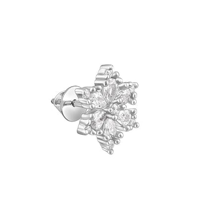 Silver Flowery Snowflake Studs| studs to Gift Women & Girls