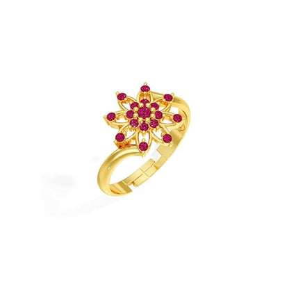 Sterling Silver 18K Gold and Rose Gold Plated Ethereal Bloom Ring | Gift for Women and Girls