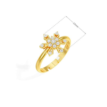 Sterling Silver 18K Gold and Rose Gold Plated Luminous Bloom Ring | Gift for Women and Girls