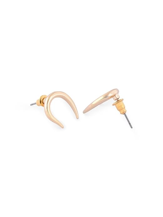Gold Tone Contemporary Studs & Drop Earrings For Women